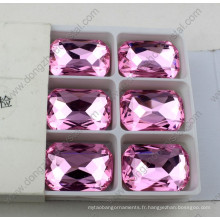 Perles de cristal de forme octogone pour la décoration de mariage